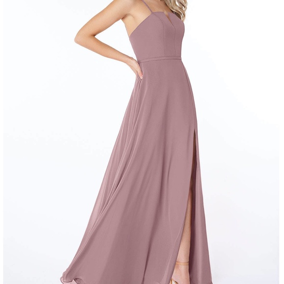 Azazie Dresses & Skirts - Azazie Janneth Bridesmaid Dress in Dusty Rose Size A6